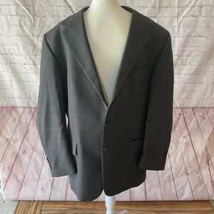Men's Classic grey plaid sport coat blazer